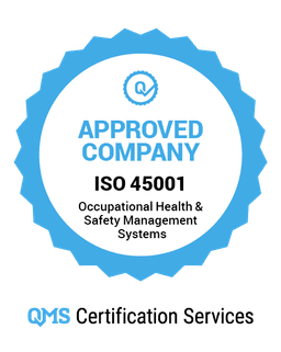 ISO 45001 certification badge